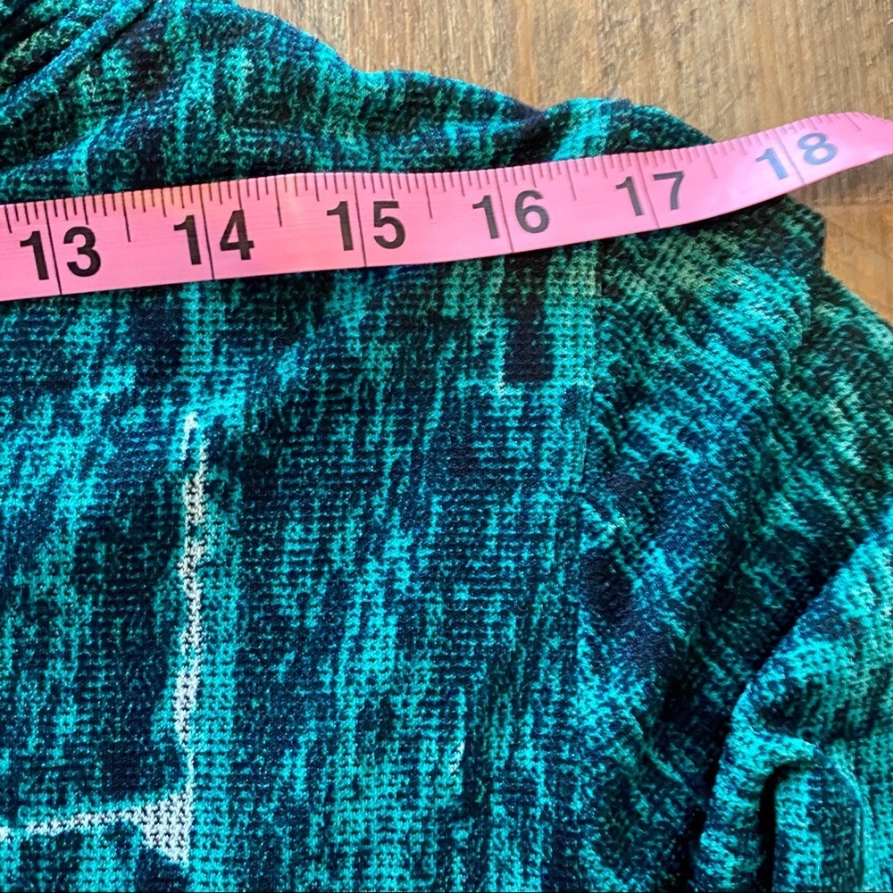 Coco Bianco Cowl Neck Green & Black Top - Picture 6 of 8